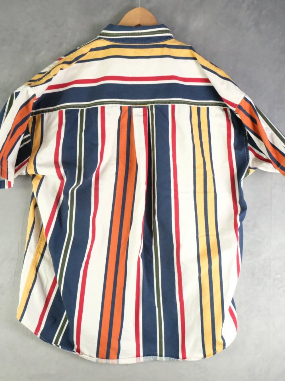 Chaps Ralph Lauren Shirt Mens Extra Large Blue White Striped Button Down Vintage - Picture 3 of 8